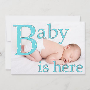 Sein Junge, Baby ist hier, Geburtshinweise Ankündigung