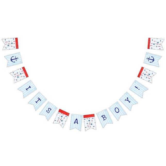 Sein Junge, Nautical Baby Shooting Banner (Alle)