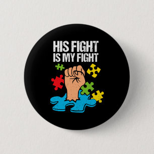 Sein Kampf ist mein Kampf Autismus-Bewusstsein Fam Button