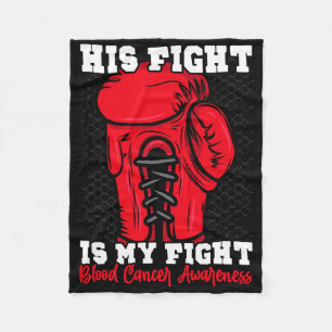 Sein Kampf ist mein Kampf. Boxen Boxer Blutkrebs A Fleecedecke