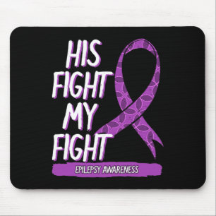Sein Kampf ist mein Kampf Epilepsie Anfall Lila Ba Mousepad
