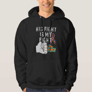 Sein Kampf ist mein Kampf gegen Autismus Bewusstse Hoodie