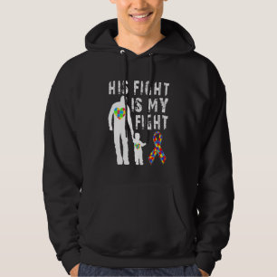 Sein Kampf ist mein Kampf gegen Autismus Bewusstse Hoodie