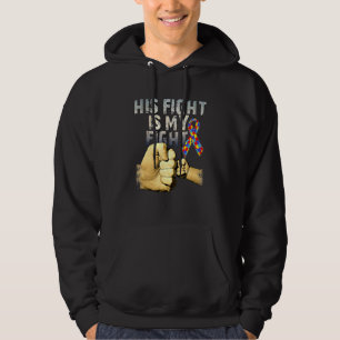 Sein Kampf ist mein Kampf gegen Autismus Bewusstse Hoodie