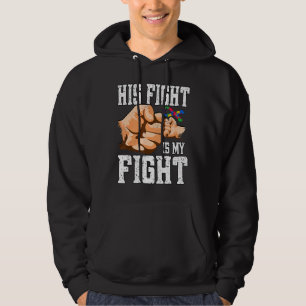 Sein Kampf ist mein Kampf gegen Autismus Hoodie