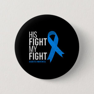Sein Kampf ist mein Kampf gegen Diabetes Aufklärun Button