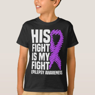 Sein Kampf ist mein Kampf gegen Lila Ribbon Epilep T-Shirt