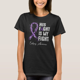 Sein Kampf ist mein Kampf gegen Lila Ribbon Epilep T-Shirt