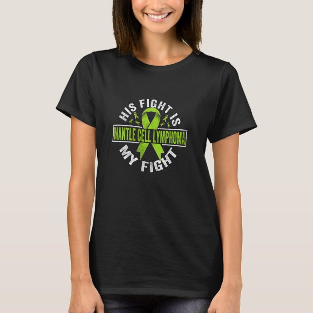 Sein Kampf ist mein Kampf gegen Mantellymphome Awa T-Shirt (Vorderseite)