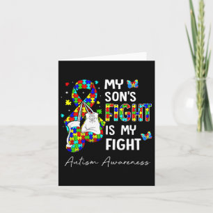 Sein Kampf ist mein Kampf gegen meinen Sohn Autism Karte