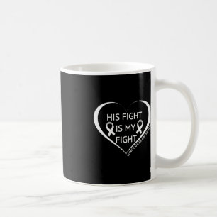 Sein Kampf ist mein Kampf Lungenkrebs Bewusstsein Kaffeetasse
