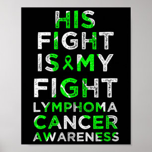 Sein Kampf ist mein Kampf Lymphom Blutkrebs Bewuss Poster