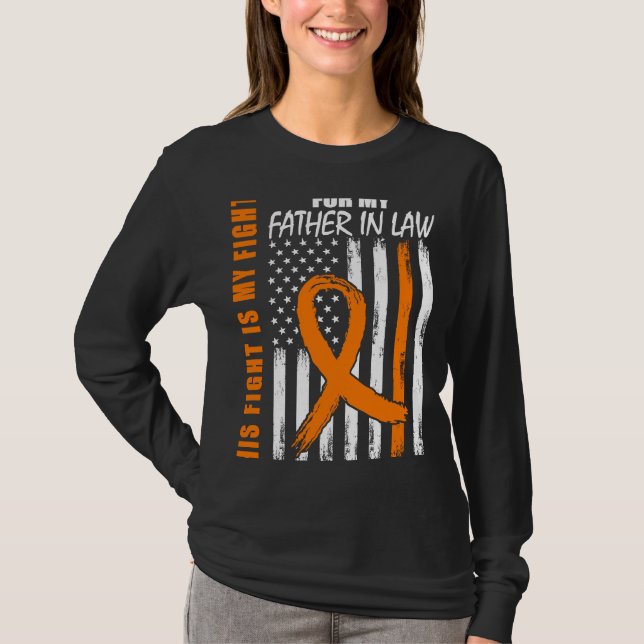 Sein Kampf ist mein Kämpfer im Gesetz Leukämie-Bew T-Shirt (Vorderseite)