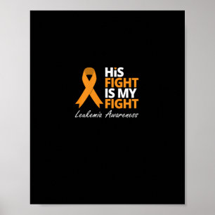 Sein Kampf ist meine Kampf gegen Leukämie Orangenb Poster