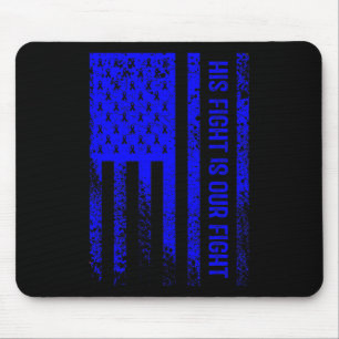 Sein Kampf ist unser Kampf Alopezie Areata Bewusst Mousepad