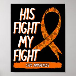 Sein Kampf Mein Kampf CRPS Bewusstsein Orange Ribb Poster