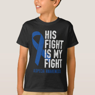 Sein Kampf meine Familie Unterstützung Alopezie Ar T-Shirt