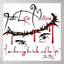 Sein Leben zählt Christliches Poster