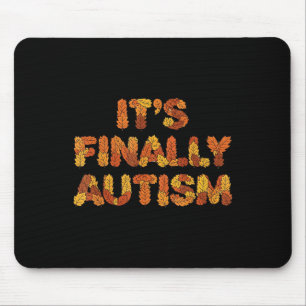 Sein letzter Autismus Herbst lässt Puzzle Piece Mousepad