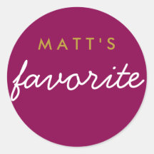 "Sein Lieblingsjause Magenta Gold"