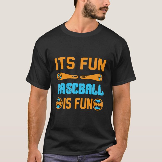 Sein lustiges Baseball ist lustiges T - Shirt Desi (Vorderseite)