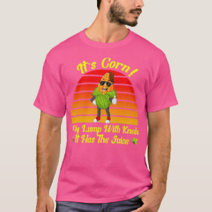Sein Mais eine große Klappe mit Knofen hat es den T-Shirt