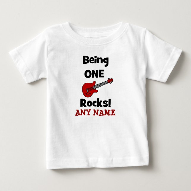 Sein man schaukelt! mit Gitarren-Shirt oder Baby T-shirt (Vorderseite)