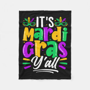 Sein Mardi Gras Yall Mardi Gras Party Maskenkostüm Fleecedecke