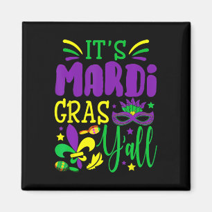 Sein Mardi Gras Yall Mardi Gras Party Maskenkostüm Magnet