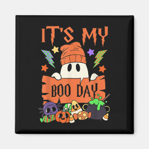 Sein "Mein Boo Day Booday" Kinder Niedlich Ghost B Magnet