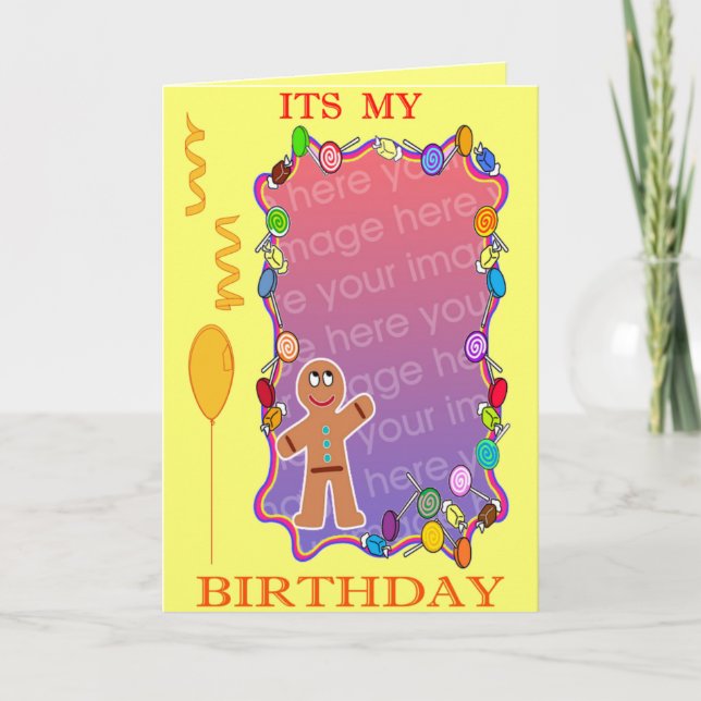 SEIN MEIN GEBURTSTAG KARTE (Vorderseite)
