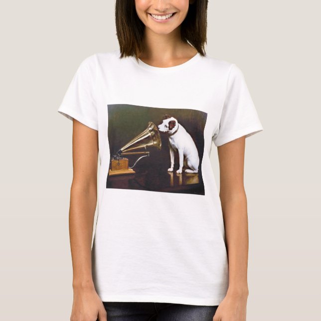 Sein Meister spricht den Hund an T-Shirt (Vorderseite)