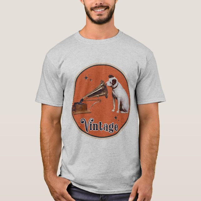 Sein Meister spricht den RCA Victor Dog nieder T-Shirt (Vorderseite)