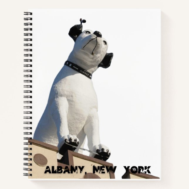 Sein Meister Voice Nipper Albany, New York Notizbuch (Vorderseite)