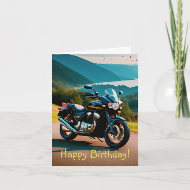 Sein Motorrad Karte (Vorderseite)