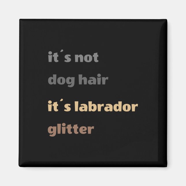 Sein Nicht-Hundehaar Magnet (Vorne)