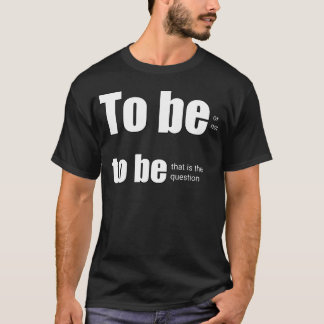 Sein oder nicht sein, Hipster-Junge-Zitat Familie T-Shirt