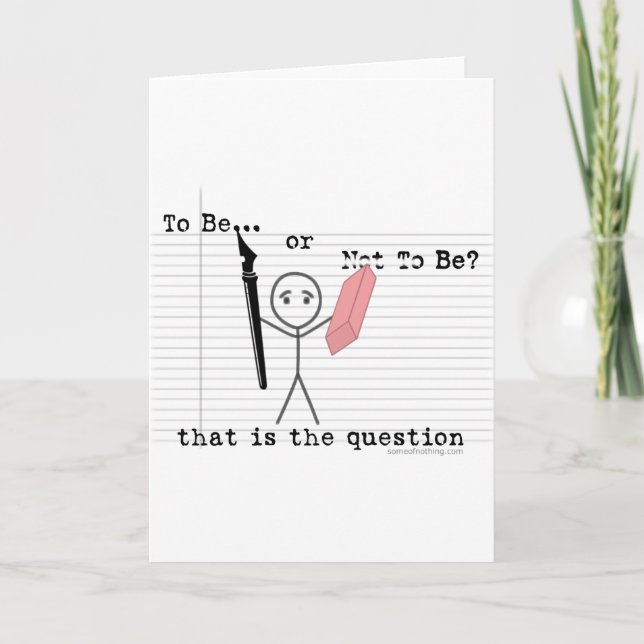 Sein oder Nichtsein Karte (Vorderseite)