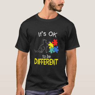 Sein Ok, ein anderes Cat Puzzle Niedlich Autismus  T-Shirt
