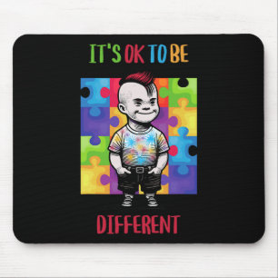 Sein Ok, ein anderes Ok Autismus Bewusstsein. Mousepad
