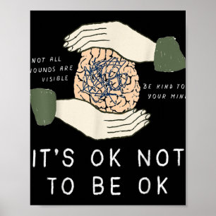 Sein Ok, nicht Ok Suizidprävention Bewusstsein B Poster
