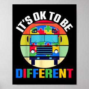 Sein Ok zu sein, andere Autismus Bewusstsein Schul Poster