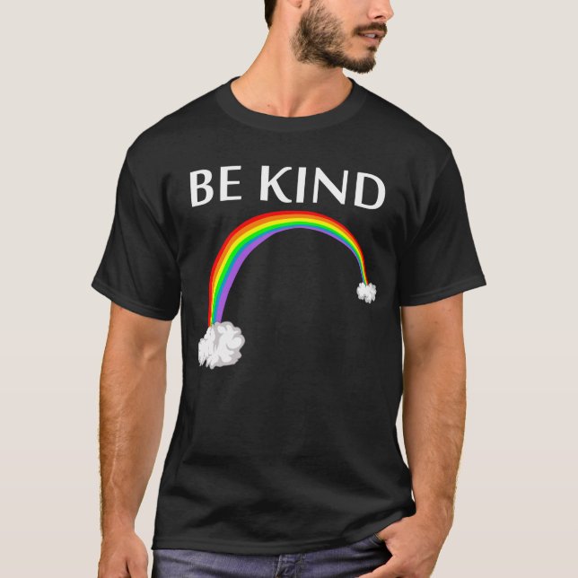 sein Regenbogen T-Shirt (Vorderseite)