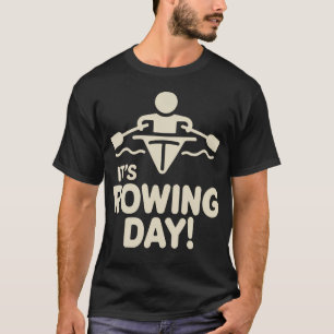 Sein Rudertag Crew Team Boot Wassersport Regatta  T-Shirt