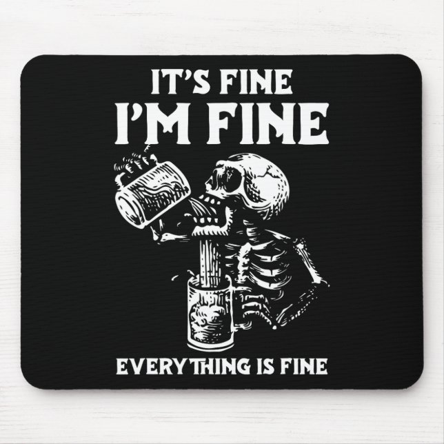 Sein schönes Ich in Fine Everything schönes Hallow Mousepad (Vorne)