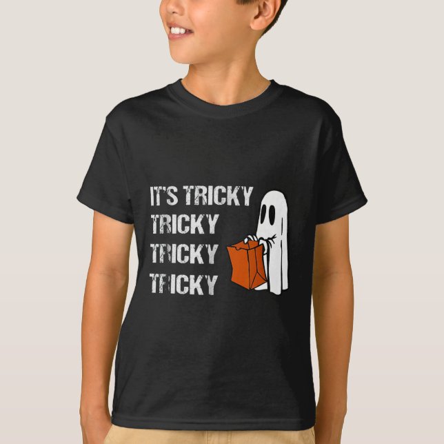 Sein tricky Ghost Boo Fun Halloween Mens T-Shirt (Vorderseite)