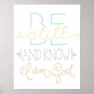 sein und Poster kennen - aqua gelb orange