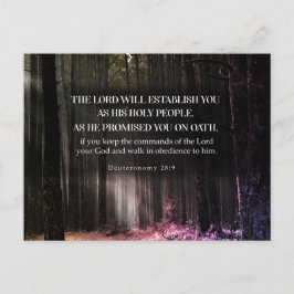 Sein Versprechen (Deuteronomie 28:9) Postkarte