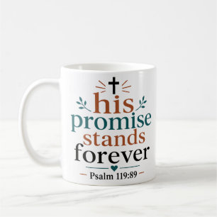 Sein Versprechen gilt für immer Christlicher Bibel Kaffeetasse