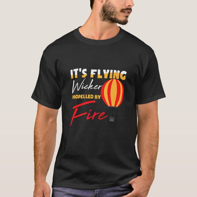 Sein vom Heißluftballo angetriebener Fliegenwicker T-Shirt (Vorderseite)